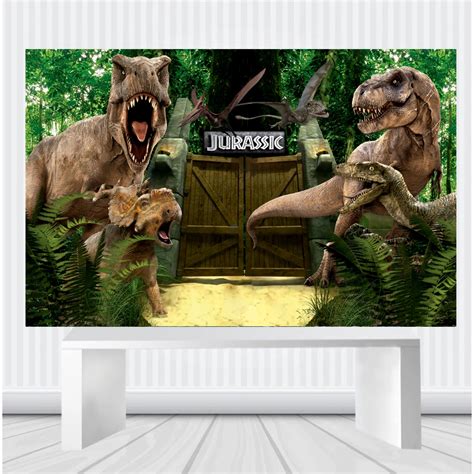 Painel DINOSSAURO JURASSIC WORLD 2 00 Por 1 40 FESTA Shopee Brasil