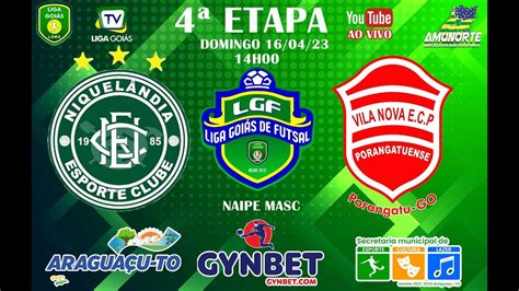 LIGA GOIÁS DE FUTSAL GYNBET GTBET NEC FUTSAL X VILA NOVA ECP