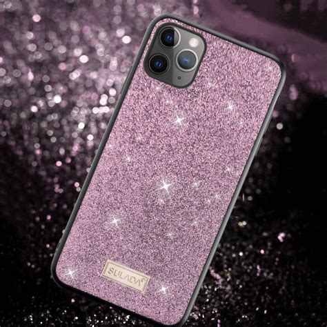 Etui IPHONE 11 PRO Brokat SULADA Dazzling Glitter różowe HurtowniaGSM