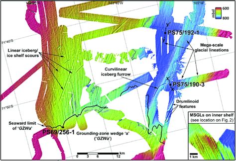 Detailed Multibeam Swath Bathymetry Data Shows The Location Of