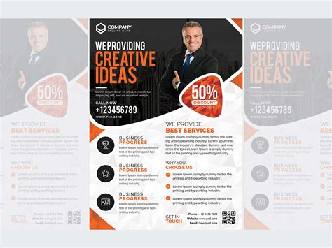 Free Color Corporate Business Flyer Template Psd