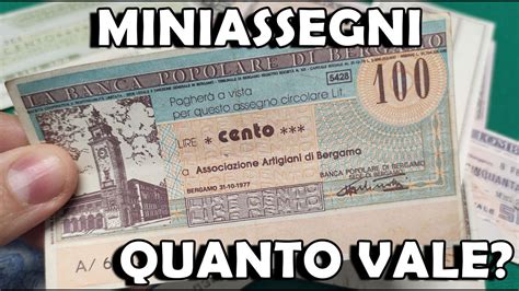 MiniAssegni Cos Erano E Che Valore Hanno Quanto Valgono I Mini