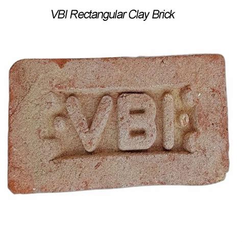 VBI Rectangular Clay Brick 9 In X 4 In X 3 In Packaging Type BOPP