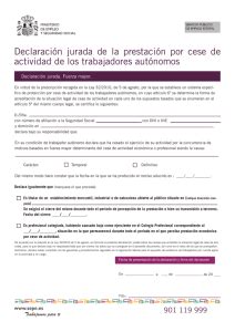 Solicitud De Prestaci N Por Cese De Actividad