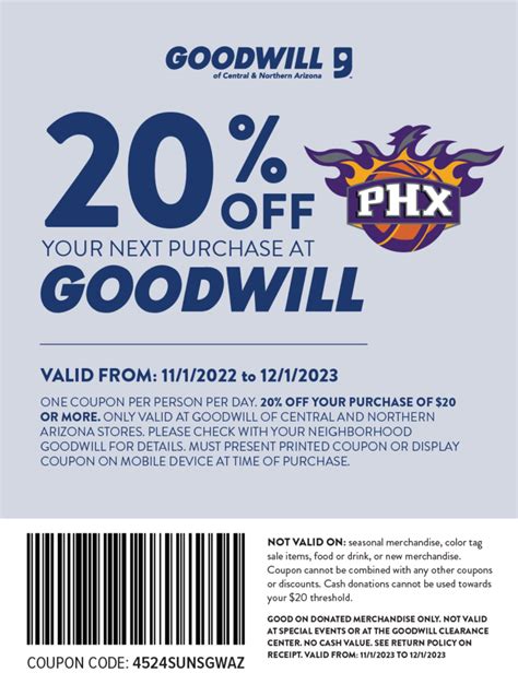 Welcome Suns Fans Goodwill Of Central And Northern Arizona