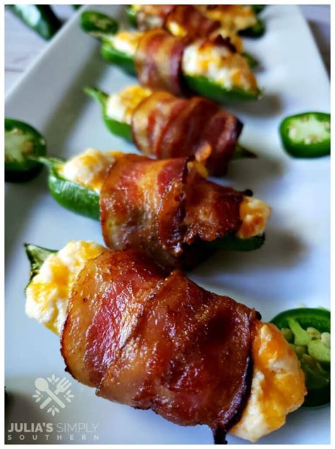 Easy Bacon Wrapped Jalapeño Poppers Julias Simply Southern