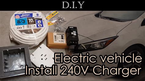 How To Diy Install 240v Level 2 Charger Nema 14 50 For Nissan Leaf Hyundai Konaioniq Or Chev