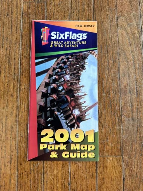 Six Flags Great Adventure Wild Safari Amusement Park Guide Map