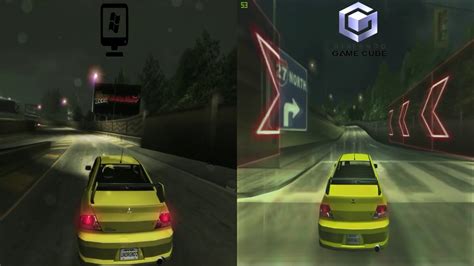 Need For Speed Underground 2 Pc Vs Gamecube Graphic Youtube