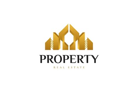 Premium Vector Luxury Real Estate Logo Design Gold Architecture