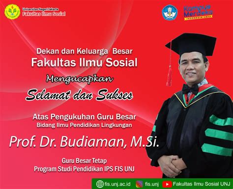 Pengukuhan Guru Besar Fakultas Ilmu Sosial Dan Hukum UNJ