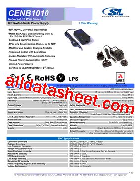 CENB1010 Datasheet PDF SL Power Electronics