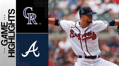 Rockies Vs Braves Game Highlights 6 18 23 MLB Highlights YouTube