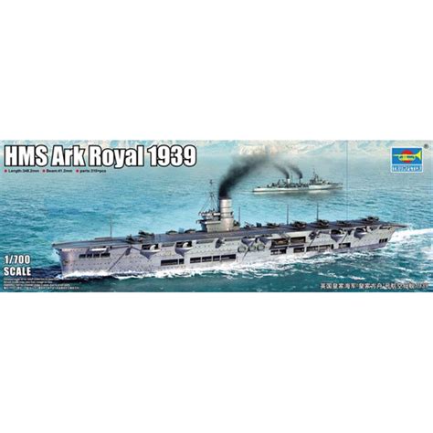 Trumpeter 6713 Hms Ark Royal 1939 1700 Model Kit Jadlam Toys