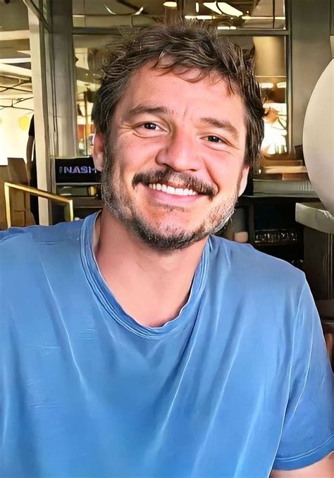 Pedro Pascal In Blue Tshirt In Pedro Pascal Pedro Gorgeous Men