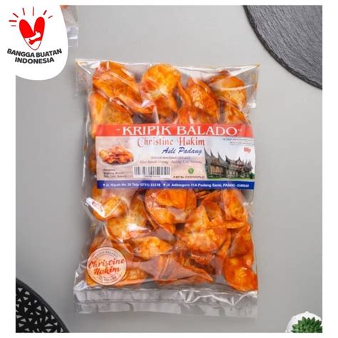 Keripik Balado Sanjay Christine Hakim 500g Bulat Asli Padang Lazada