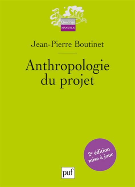 Amazon Fr Anthropologie Du Projet Boutinet Jean Pierre Livres