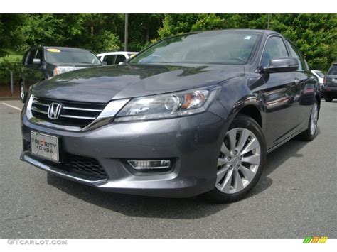 2013 Modern Steel Metallic Honda Accord Ex L V6 Sedan 81742158