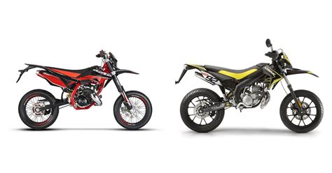 Motorrad Vergleich Beta Rr Motard Track Vs Derbi Senda Drd X