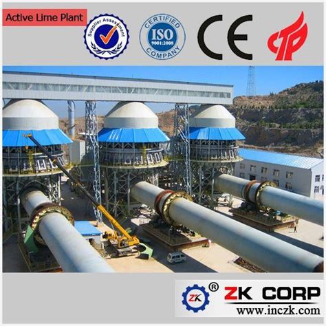 Active Lime Rotary Kiln For Quick Lime Production Line China