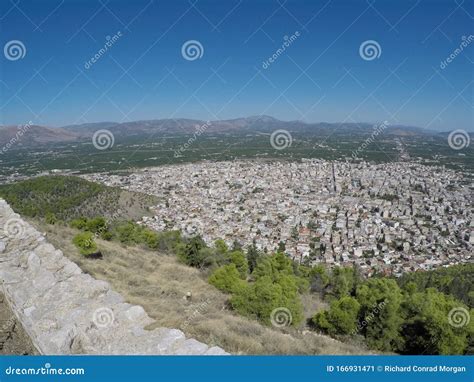 City of Argos, Peloponnese, Greece Stock Image - Image of mountains ...