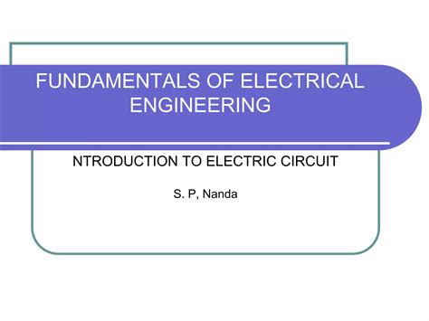 Electrical Engg Basic Ppt