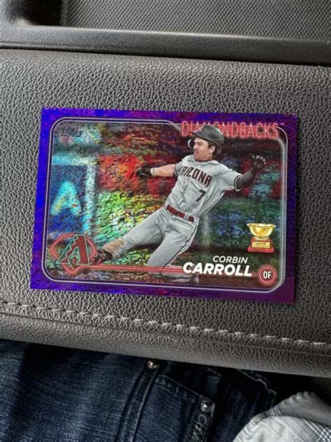 2024 TOPPS ARIZONA Diamondbacks Corbin Carroll Coppa Oro Lamina Viola