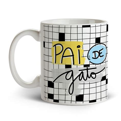 Caneca De Porcelana Pai De Gato Shopee Brasil