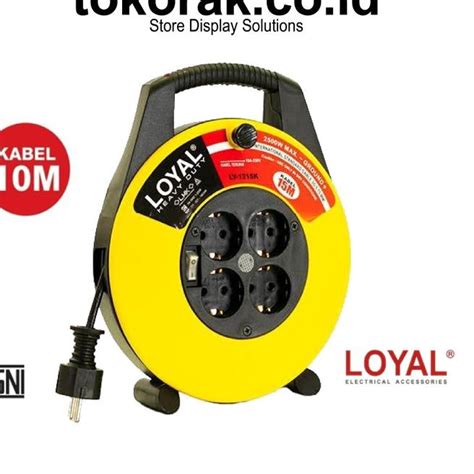 Cable Roll Heavy Duty Sk 10m Ly 120 Color Box Loyal Stop Contact 6pt Za