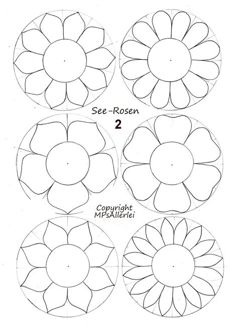 Blumen Vorlage Zum Ausschneiden