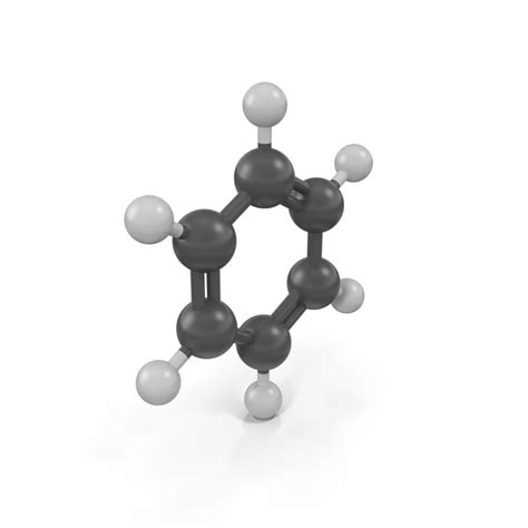 benzene molecule png images psds   pixelsquid sf