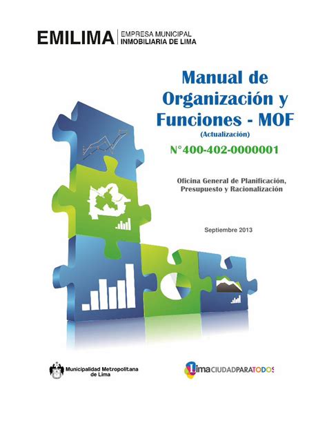 PDF Manual de Organización y Funciones MOF Página 2 Oficina