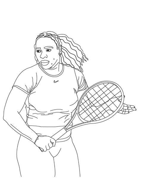 Serena Williams Coloring Pages