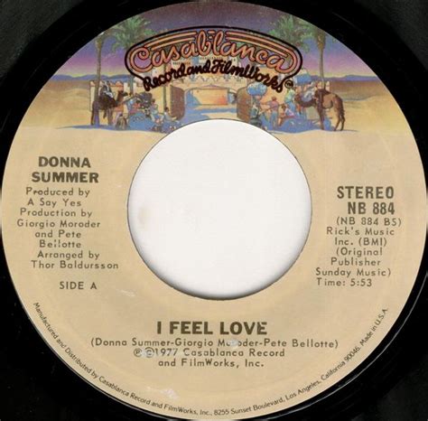 I Feel Love Can T We Just Sit Down And Talk It Over By Donna Summer