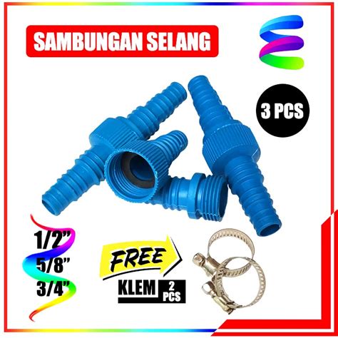 Jual Paket Isi 3 Sambungan Selang Air Sambungan Selang PVC Penyambung