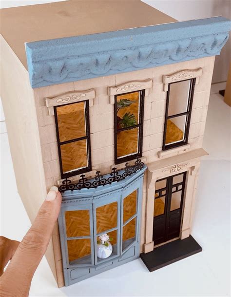 1 24 Scale Brownstone Townhouse Kit Book Nook Diorama Room Box Etsy