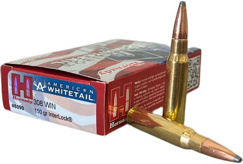 308 WIN Hornady American Whitetail 150 Grain Interlock Spire Point