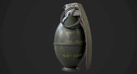 M26 Grenade Aaa Game Weapon 3d Model 24 Unknown Upk 3ds Fbx Max