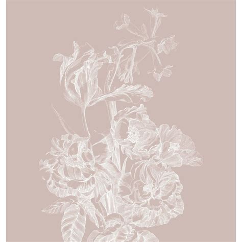 KEK Amsterdam Engraved Bloemen Behang Nude WP 744 200x280cm Living
