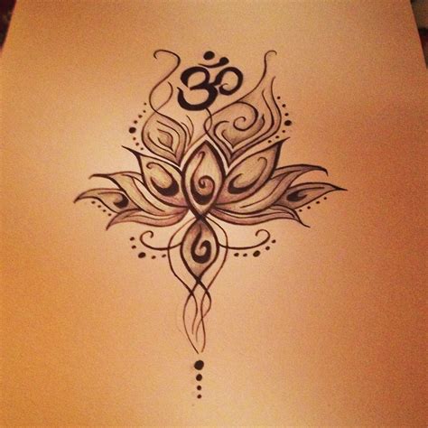 Om Flower Tattoos