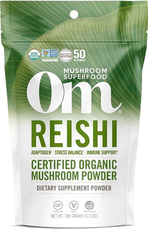 Amazon OM Mushroom Superfood Reishi Organic Mushroom Powder 3 5