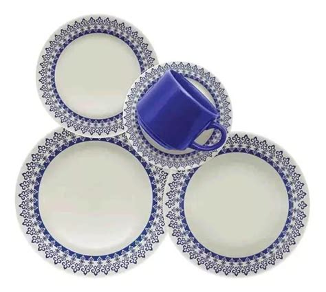 Set de té y postre de porcelana de 20 piezas Biona Greece Color