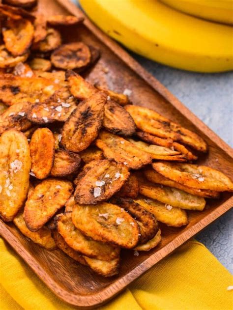 Air Fryer Banana Chips Healthy Easy Recipe Lemonsforlulu