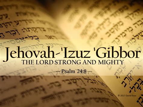 Jehovah Izuz Gibbor Praying In Authority With The Name Of God