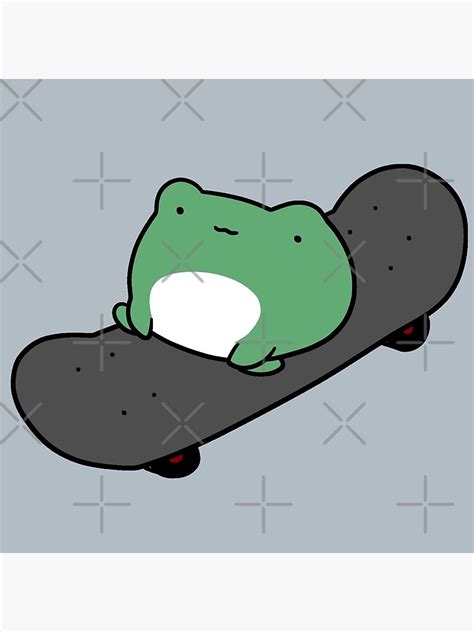 Skateboarding Frog Art Print For Sale By Saradaboru Redbubble