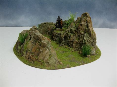 Wargame Terrain 40 Mm 28 Mm Mountain Stronghold Painted Resin War Game