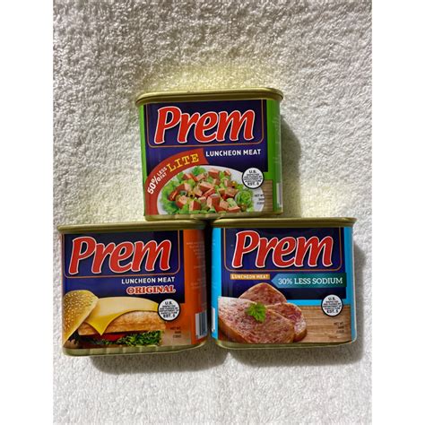 Prem Liteless Sodiumoriginal Luncheon Meat 340g Shopee Philippines