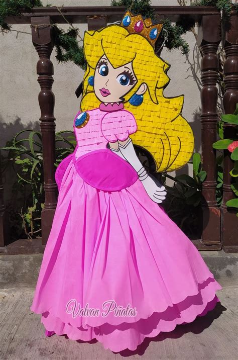 Piñata PEACH de Mario bros Piñata de princesa Como hacer piñatas