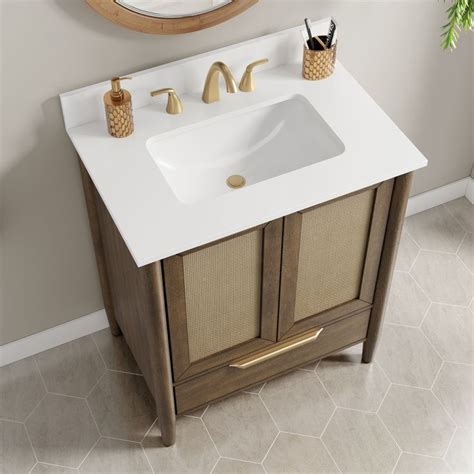 Origin Westmoreland In Walnut Undermount Single Sink Bathroom