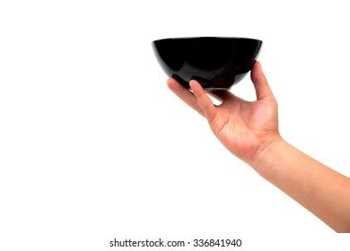 Hand Holding Black Bowl Isolated On Stock Photo 336841940 Shutterstock